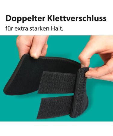 Hoof Bells for Horses & Ponies | Neoprene Jumping Protection S-XL | Black Warmblood Cold Blood Thoroughbred | Durable Hoof Guard for Riding & Pasture - Buy Online on GoSupps.com