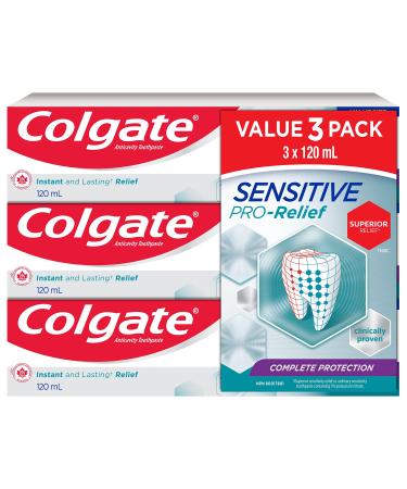 Colgate Sensitive Pro Relief Complete Protection 3 x 120ml 120 ml (Pack of 3)