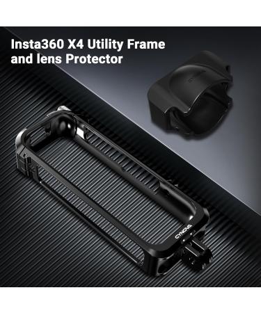Cynova Insta 360 X4 Multifunction Frame & Accessories | Protective Cover Silicone Lens Cap & Cold Shoes for Insta360 X4 - Buy Online on GoSupps.com