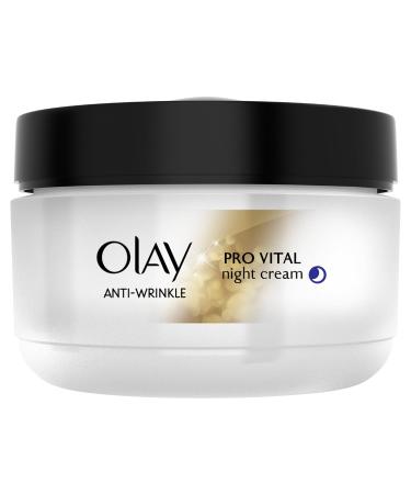 Olay Anti-Wrinkle Pro Vital Night Cream 50ml - Anti-Ageing Moisturiser for Radiant Skin | Buy Internationally - Buy Online on GoSupps.com
