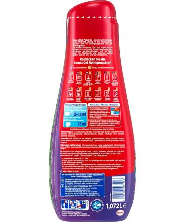 Buy Somat All in 1 Power Gel - 67 Rinsing Passages | Powerful Dishwashing Detergent for Sparkling Clean Dishes | Eco-Friendly & Low Temp Cleaning - Buy Online on GoSupps.com