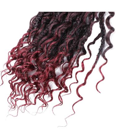 Box Braids Curly Ends Box Braid Crochet Hair Prelooped Synthetic Crochet Braids (14inch T118) - Buy Online on GoSupps.com