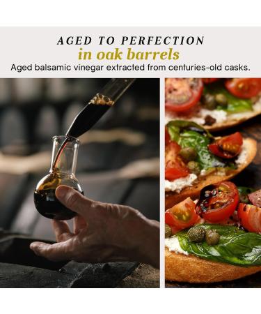 Bellina Gourmet Balsamic Gift Set - Bread Dipping Set with Giuseppe Giusti Balsamic Vinegar of Modena and Bread Dipping Dish with Grape Design Italian Cooking Gifts from Italy - 8.45 fl oz (250 ml) - Buy Online on GoSupps.com