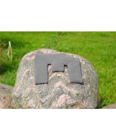 Schwerinernaturheil Moor Neck Warmer 29x39 cm - Grey Fleece Cover Neck Pillow & Heat Pad for Pain Relief - Buy Online on GoSupps.com
