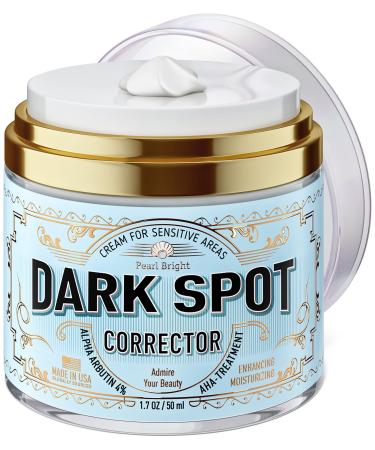 Dark Spot Remover for Face, Body and Sensitive areas - Natural Skincare for Underarms, Elbows & Privates - Made in USA - Dark Spot Corrector with Licorice, Mulberry Extract Arbutin, 1.7OZ