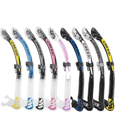 Cressi Alpha Ultra Dry Foldable Adult Snorkel for Scuba Diving & Snorkeling - Black - Made in Italy - Buy Online on GoSupps.com