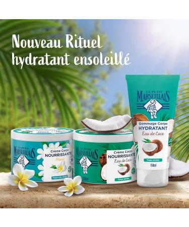 The Little Marseillais | Coconut Water Nourishing Body Cream (380ml jar) Moisturizing cream for dry skin Vegan formula 95% of natural origin - Buy Online on GoSupps.com