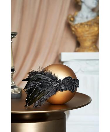Buy BABEYOND 1920s Headband for Women | Gatsby Costume Accessories | Flapper Feather Hairband in Black - International Shipping Available - Buy Online on GoSupps.com