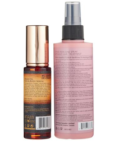Argan Deluxe Professional 10 Spray Moroccan Argan Oil Hair & Body Serum - Nourishing and Hydrating Formula - Buy Online on GoSupps.com