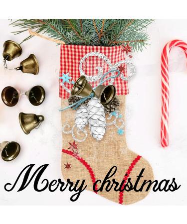100-Piece Vintage Bronze Jingle Bells with Hooks - 1.5 x 1.57 Inch for Christmas Crafts, Wind Chimes, Wedding Decor & More - Buy Online on GoSupps.com