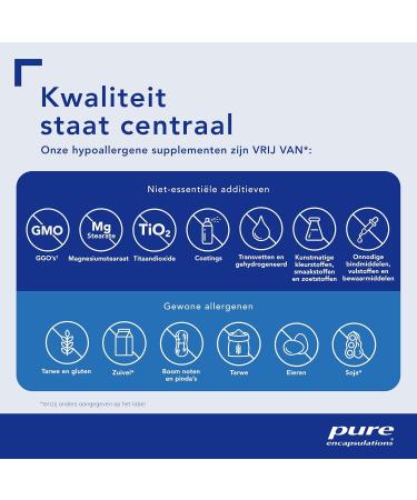 Pure Encapsulations Vitamin - D3 400 IE - Essential for Botmetabolism Immuunsysteem het Calciummetabolism and Werking van de Spieren - 60 Capsules - Buy Online on GoSupps.com