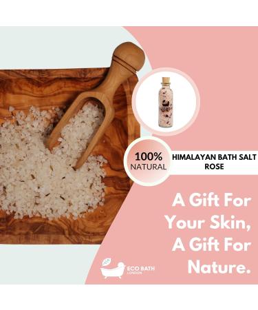 Rose Himalayan Bath Salt 300g - Luxurious Relaxation & Skin Care | Soothing Pink Himalayan Salt Infused with Rose Petals - Buy Online on GoSupps.com