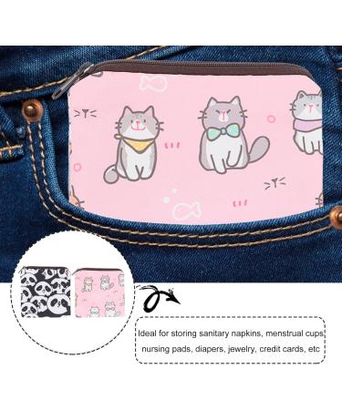 Lurrose 6-Pack Women's Binding Bags | Teenage Girls' Coin Holders & Storage | Stylish Zip Organizers | Multi-Color | 13x13cm - Buy Online on GoSupps.com