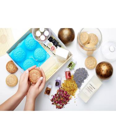 Premium Soap Making Kit: Melt and Pour Shea Butter Soap Base with Essential Oils Mold Kit - 2 LB Mica Powder - Perfect for Beginners and Families - Buy Online on GoSupps.com