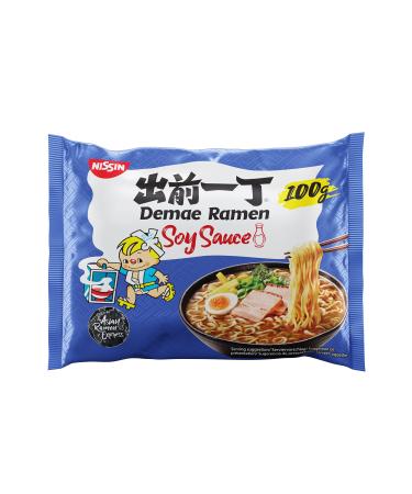 NISSIN - Demae Ramen - Soy Sauce Flavor - 1 Box of 10 Sachets of 100g