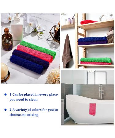 4 Pieces African Net Long Bath Net Sponge Exfoliating Shower Body Scrubber Back Scrubber Skin Smoother for Daily Use or Stocking Stuffer (Assorted Color 25.6 x 7.9 inch) Various Colors - Buy Online on GoSupps.com