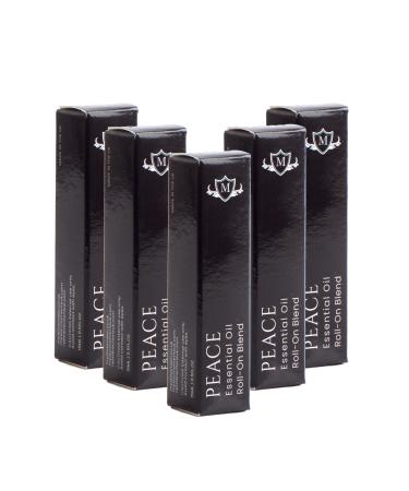 Mystix London | Peace Essential Oil Roll-On Blend 5 Pack - 5 x 15ml | Perfect as a Gift | Handmade in UK