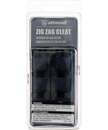 Attwood 11926-7 Zig-Zag Cleats 3 Nylon Black - Pair, for 3/8 Rope - Drilled for 2 Fasteners - Buy Online on GoSupps.com