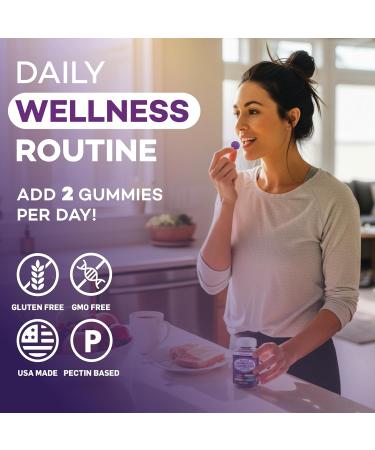 Elderberry Gummies Immune Support Daily Support for Kids and Adults* with Sambucus Elderberry Zinc Vitamin C D3 B6 B12 Plus - Dietary Supplement - 140 Count 140 Gummies (Pack of 2) - Buy Online on GoSupps.com