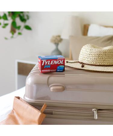 Tylenol PM Extra Strength Caplets 100 ct | Nighttime Pain Relief & Sleep Aid with Acetaminophen & Diphenhydramine HCl - Buy Online on GoSupps.com