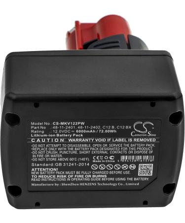 JRINK Milwaukee Battery Replacement - Compatible with M12 C12 and More | International Shipping Available - Buy Online on GoSupps.com