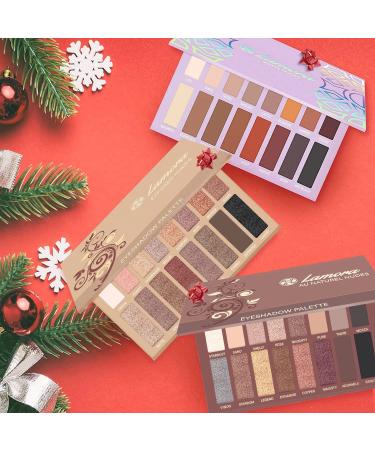 Pro Eyeshadow Palette - Matte Shimmer 16 Colors - Highly Pigmented - Professional Nudes Warm Natural Bronze - Smoky Eye Shadows - Buy Online on GoSupps.com
