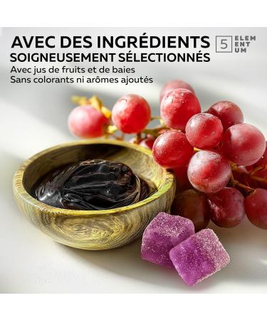  5 elementum Shilajit Original Shilajit Rubbers 2200mg - Premium Quality Shilajit Rubber with Lion's Mane Reishi Chaga & Cordyceps - Himalayan Shilajit for Energy & Energy - Buy Online on GoSupps.com