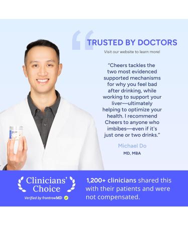 Cheers Restore Supplement with DHM + L-Cysteine | Liver Support & Hangover Relief | 12 Doses - Buy Online on GoSupps.com