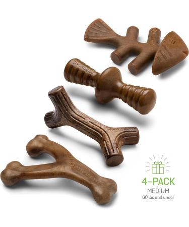 Benebone Durable Dog Chew Toy Box for Aggressive Chewers - Wishbone, Fishbone, Stick & Zaggler Medium - Buy Online on GoSupps.com