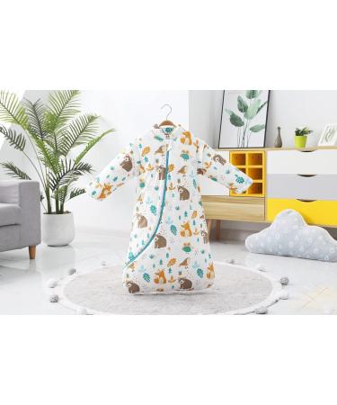 MIKAFEN Baby Winter Sleeping Bag Kids Sleeping Bag 3.5 Tog Organic Cotton Sleeping Bag Various Sizes from Birth to 4 Years Old (M:Baby Height 75-90cm/7-18months Animal World) - Buy Online on GoSupps.com