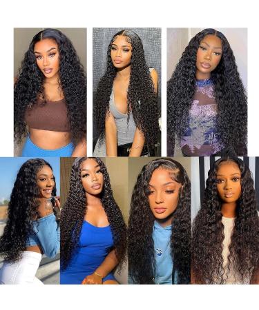 Deep Wave 13x4 Human Hair Lace Front Wig 22 Inch - Pre Plucked with Baby Hair, 150% Density, Natural Hairline - Gicicie HD Lace Front Wig - Buy Online on GoSupps.com