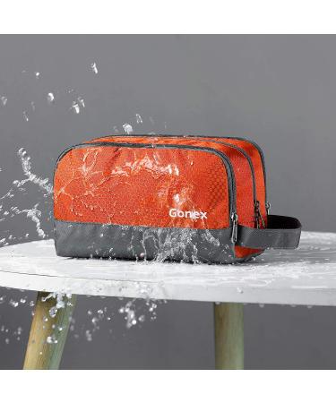 Travel Toiletry Bag Nylon Gonex Dopp Kit Shaving Bag Toiletry Organizer Orange - Buy Online on GoSupps.com
