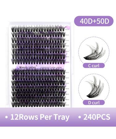 Shop 3D Individual Eyelashes | DIY Cluster Lashes 16-20mm | Fluffy D Curl | International Shipping - Buy Online on GoSupps.com