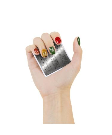 MoYou XL Festive Stamping Plates Collection 1 - Christmas Designs Snowflakes Trees Bells & Gifts for Nail Art | International Shipping - Buy Online on GoSupps.com