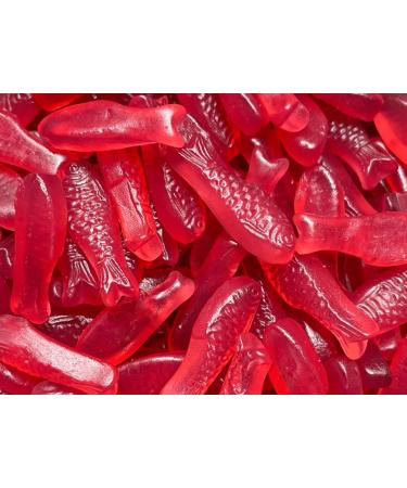 1kg Scandi Cherry Fish Candy Pick & Mix Sweets Mixed Assortment Gummy Selection Resealable Pouch Share Bag