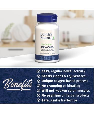 Earth's Beauty OXY-Cleanse Oxygen Colon Conditioner - 75 Capsules (1 Pack) - Buy Online on GoSupps.com