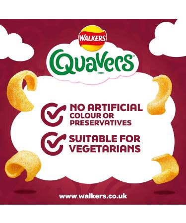 Walkers Quavers BBQ Multipack Snacks Crisps 6x16g (Pack of 3) - Buy Online on GoSupps.com