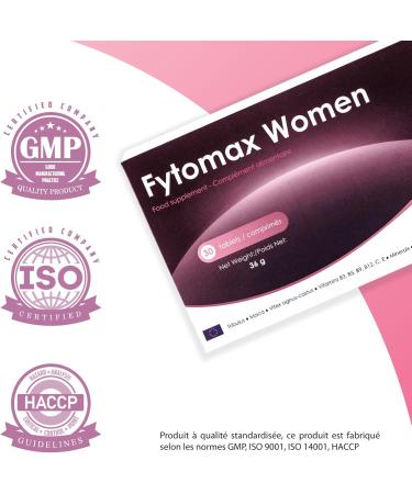 Fyto max Women - Female Fertility Support | Vitality & Design Boost | Folic Acid Zinc Vitex Maca | Reproductive Health | 30 Day Pack - 30 Tablets - Buy Online on GoSupps.com
