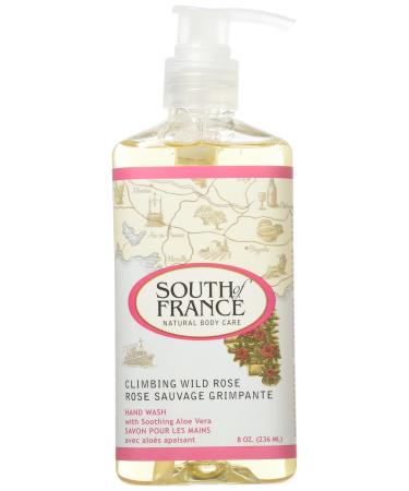 South of France Climbing Wild Rose Hand Wash with Soothing Aloe Vera 8 oz (236 ml)