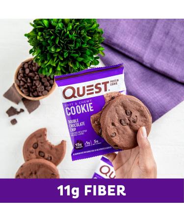 Buy Quest Nutrition Double Chocolate Chip Protein Cookies - 4 CT | High Protein Low Sugar Keto-Friendly Snacks - Buy Online on GoSupps.com