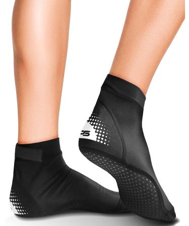 BPS New Zealand 'Second Skin' Soft and Ultra Stretch Water Socks High Cut Low Cut Unisex 01 - Low Cut - Black Large