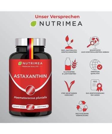 Pure Astaxanthin Capsules - Natural Algae Extract - 60 Count - 4 mg - Strong Antioxidant for Immunity & Wellness - Buy Online on GoSupps.com