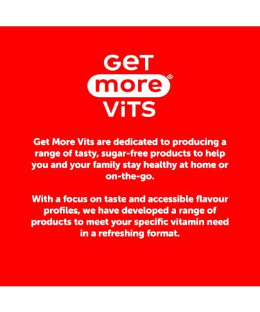 Get More Vits - B Vitamins Sparkling Apple & Raspberry Flavoured Spring Water (12 x 330ml) Supports Energy Release Tackle Tiredness & Fatigue Natural Flavours Sugar Free Low Calorie Vegan - Buy Online on GoSupps.com