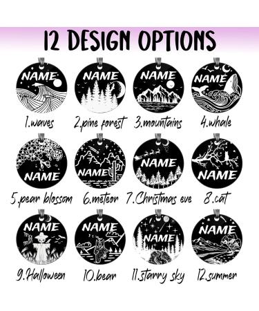 Customized Dog Name Tags Personalized Cat Tags Round Custom Stainless Steel Dog Tags Deep Engraved on Both Sides for Pets Laser Engraving Dog Collar Tag - Buy Online on GoSupps.com