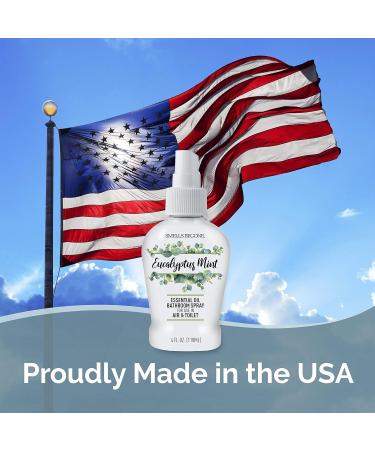 SMELLS BEGONE Eucalyptus Mint Essential Oil Bathroom Spray - 4oz - Eliminates Toilet Odors - Natural Freshener - Buy Online on GoSupps.com
