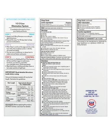 Rite Aid Lice Shampoo 8 oz - Effective Lice Treatment for Kids & Adults | Fast Shipping Worldwide - Buy Online on GoSupps.com