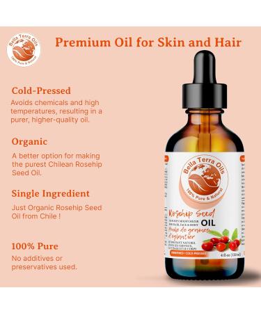 Rosehip Seed Oil. 473ml. 100% Pure. Cold-pressed. Unrefined. Chemical-free. Rich in Vitamin C. Great for Mature Skin. Natural Moisturizer for Hair Skin. 473 ml (Pack of 1) - Buy Online on GoSupps.com