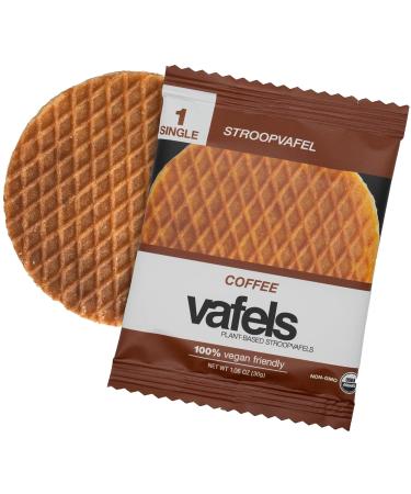 VAFELS Plant-Based Stroopwafel | Organic Vegan Sports Nutrition Snack | Healthy Coffee Flavor for Endurance Performance | No Artificial Ingredients - Buy Online on GoSupps.com