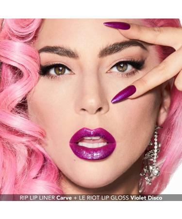 Haus Laboratories Lady Gaga Le Riot Lip Gloss in Violet Disco - Shop Now - Buy Online on GoSupps.com