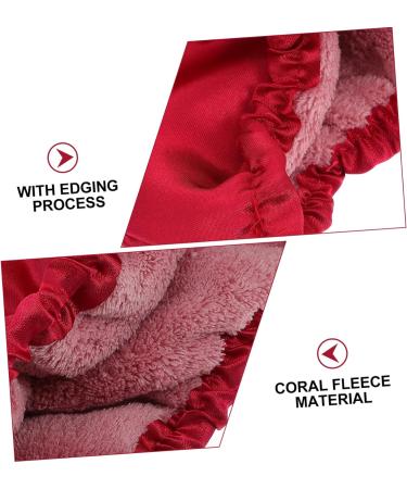 Ipetboom Satin Shower Cap Thicken Outer Satin Headband Miss Claret 54x21cm - Buy Online on GoSupps.com